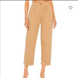 Free People linen high rise pleated pants
